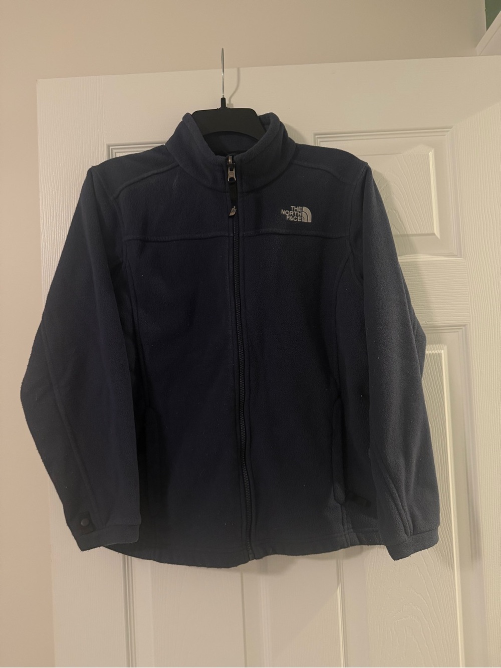 The North Face Boys Full Zip Blue Fleece Jacket Size Large 14/16
